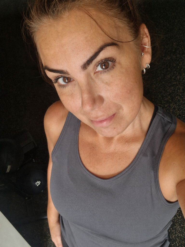 Miranda Wood, sports therapist, in the gym